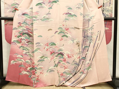 平和屋着物■豪華振袖　松竹梅　暈し染め　金彩　正絹　逸品　DABH5769ya