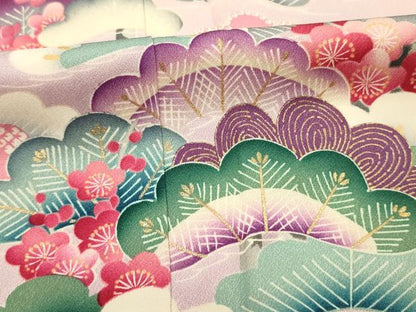 平和屋着物■豪華振袖　松竹梅　暈し染め　金彩　正絹　逸品　DABH5769ya