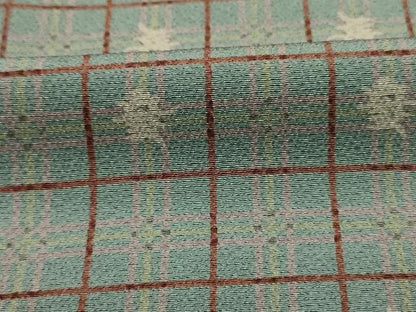 平和屋着物■上質な小紋　変わり格子　正絹　逸品　DABH5778ya