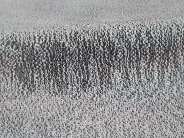 平和屋着物■上質な小紋　霞文　暈し染め　鬼しぼ縮緬　正絹　逸品　DABH5781ya
