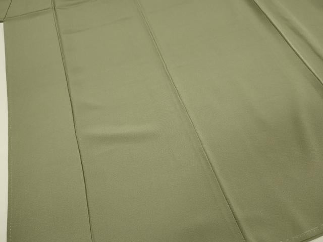 平和屋着物■上質な色無地　作家物　柳茶色　正絹　逸品　未使用　DABH5794ya