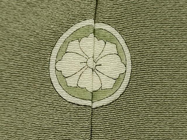 平和屋着物■上質な色無地　作家物　柳茶色　正絹　逸品　未使用　DABH5794ya