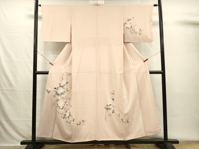 平和屋着物■訪問着　友禅　草花文　暈し染め　正絹　逸品　DABH5809ya