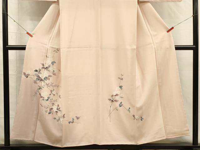 平和屋着物■訪問着　友禅　草花文　暈し染め　正絹　逸品　DABH5809ya