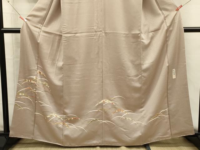 平和屋着物■訪問着　作家物　雪芝花文　金彩　正絹　逸品　DABH5817ya