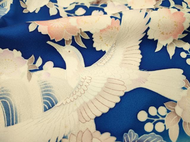 平和屋着物■豪華振袖　刺繍　飛鳥花文　牡丹　暈し染め　正絹　逸品　DABH5819ya