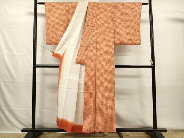 平和屋着物■上質な小紋　総絞り　正絹　逸品　DABH5820ya