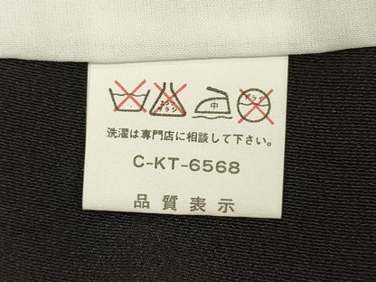 平和屋着物■豪華黒留袖　流水飛鶴文　金彩　正絹　逸品　DABH5833ya