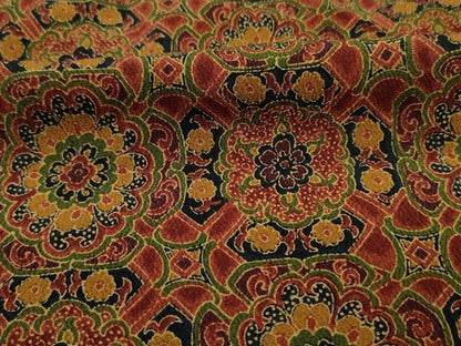 平和屋着物■上質な小紋　洋花文　正絹　逸品　DABH5834ya