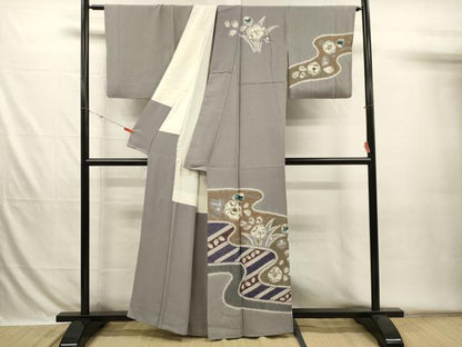 平和屋着物■訪問着　絞り　辻が花　正絹　逸品　DABH5844ya