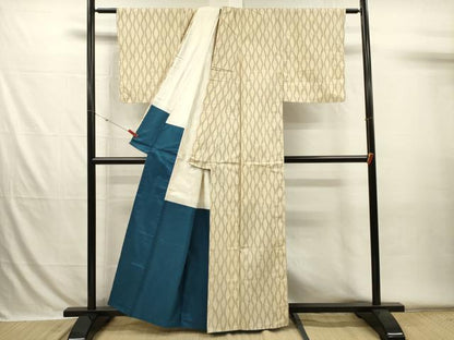 平和屋着物■上質な紬　立涌文様　正絹　逸品　DABH5848ya
