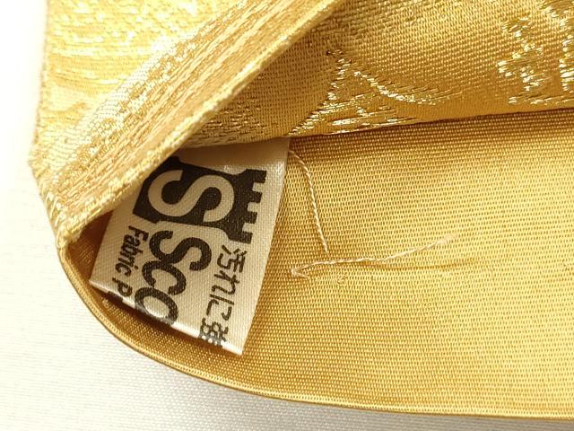 平和屋着物◎全通柄袋帯　作家物　千彩霞　万葉織　金糸　正絹　逸品　DABH5866ya