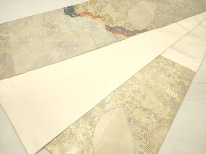平和屋着物◎六通柄袋帯　七夕屏風　金銀糸　正絹　逸品　DABH5884ya