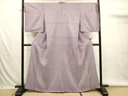 平和屋着物■大変加工の良い総絞り小紋　正絹　逸品　DABH5898ya