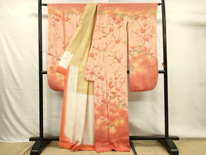 平和屋着物■豪華振袖　枝梅文　暈し染め　正絹　逸品　DABH5902ya