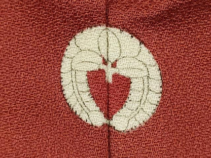 平和屋着物■上質な色無地　紅樺色　正絹　逸品　DABH5910ya