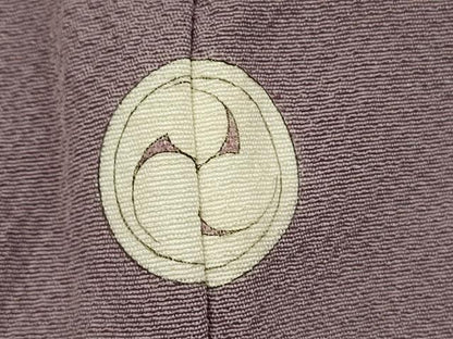 平和屋着物■上質な色無地　霞地紋　鳩羽鼠色　正絹　逸品　DABH5917ya