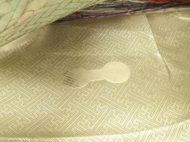 平和屋着物◎佐賀錦　西陣　六通柄袋帯　流水御所車花文　鴛鴦　金糸　引箔　正絹　逸品　DABH5944ya