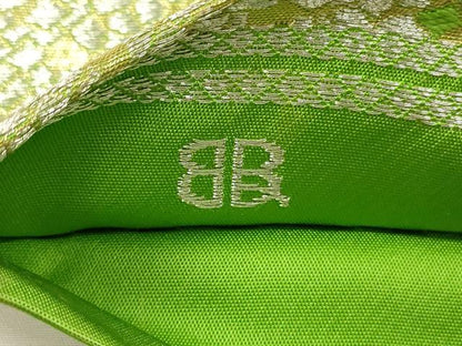 平和屋着物◎西陣　服部織物謹製　六通柄袋帯　霞文　金銀糸　正絹　逸品　DABH5956ya