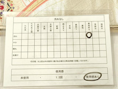平和屋着物◎六通柄袋帯　唐織　亀甲花文　金銀糸　正絹　逸品　DABH5965ya