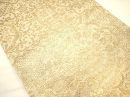 平和屋着物◎六通柄袋帯　宝相華　金糸　正絹　逸品　DABH5966ya