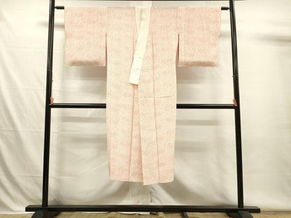 平和屋着物■長襦袢　無双仕立て　舞桜文　正絹　逸品　DABH5971ya