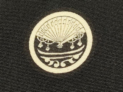 平和屋着物■豪華黒留袖　駒刺繍　御所車人物花松文　金彩　正絹　逸品　DABH5972ya