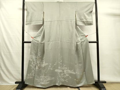 平和屋着物■訪問着　訪問着　駒刺繍　エ霞菊文　金彩　正絹　逸品　DABH5974ya
