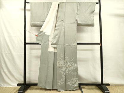 平和屋着物■訪問着　訪問着　駒刺繍　エ霞菊文　金彩　正絹　逸品　DABH5974ya