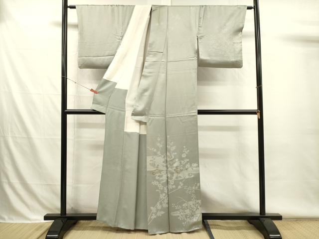 平和屋着物■訪問着　訪問着　駒刺繍　エ霞菊文　金彩　正絹　逸品　DABH5974ya