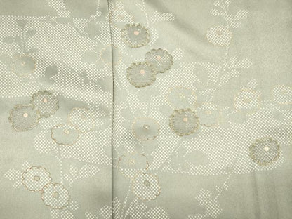 平和屋着物■訪問着　訪問着　駒刺繍　エ霞菊文　金彩　正絹　逸品　DABH5974ya