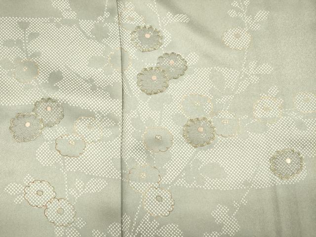 平和屋着物■訪問着　訪問着　駒刺繍　エ霞菊文　金彩　正絹　逸品　DABH5974ya