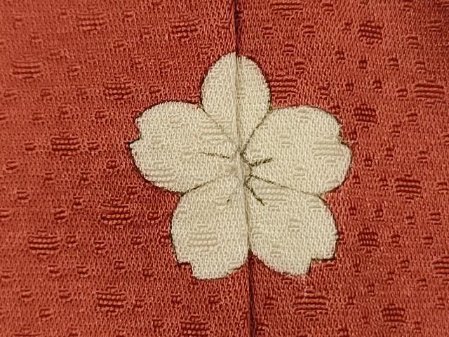 平和屋着物■上質な色無地　霞地紋　雀茶色　正絹　逸品　DABH5977ya