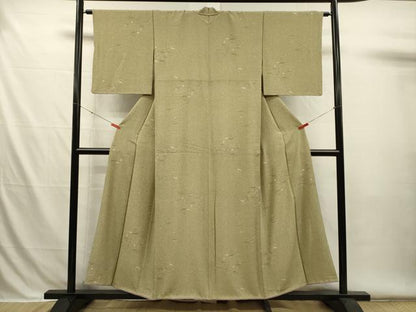 平和屋着物■上質な小紋　南天花文　正絹　逸品　DABH5979ya