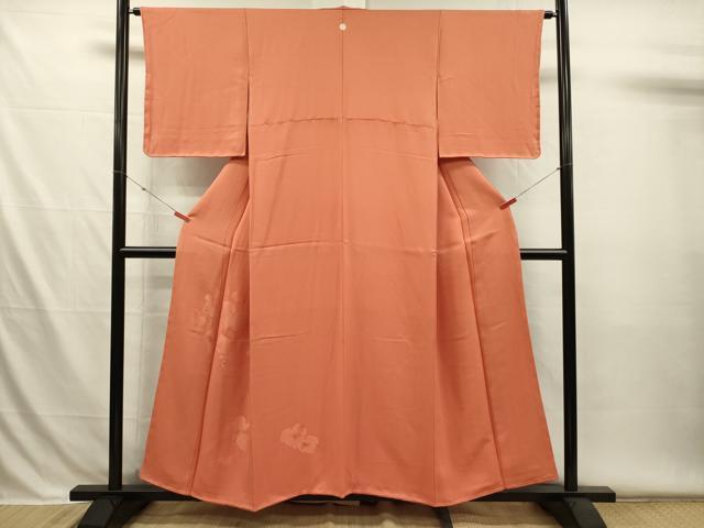 平和屋着物■豪華色留袖　葡萄蔦の葉文　樺色　正絹　逸品　DABH5980ya