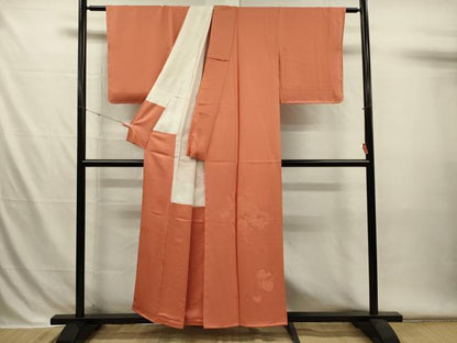 平和屋着物■豪華色留袖　葡萄蔦の葉文　樺色　正絹　逸品　DABH5980ya