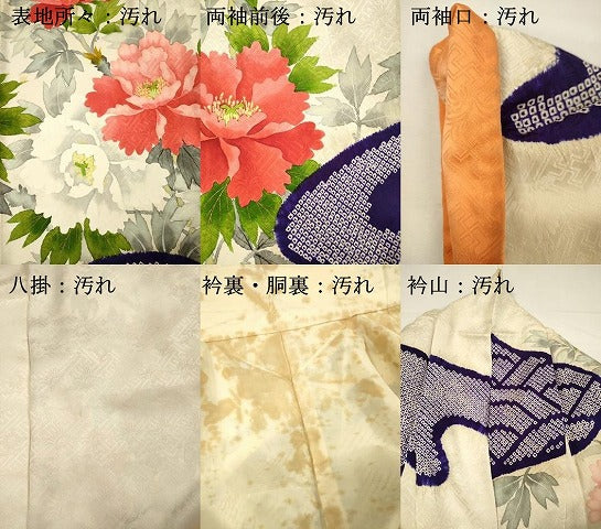 平和屋着物■豪華振袖　絞り　牡丹　金彩　正絹　逸品　DABH5991ya