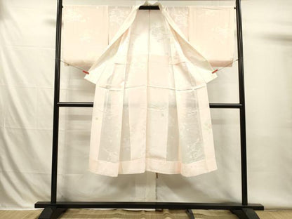平和屋着物■長襦袢　無双仕立て　舞花地紋　暈し染め　正絹　逸品　DABH5993ya
