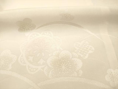 平和屋着物■長襦袢　無双仕立て　舞花地紋　暈し染め　正絹　逸品　DABH5993ya
