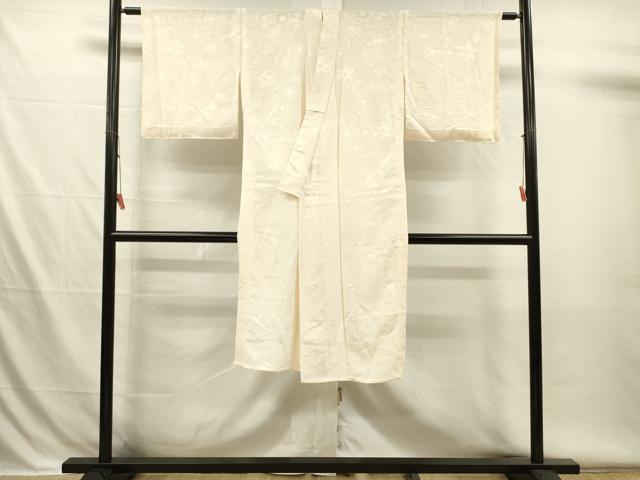 平和屋着物■長襦袢　袷　亀甲花地紋　正絹　逸品　DABH5994ya