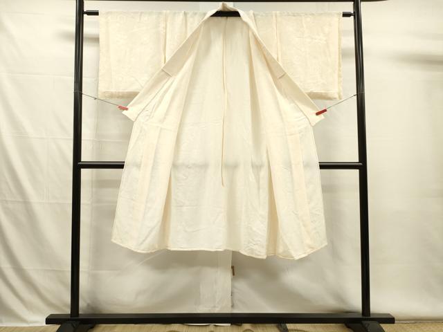 平和屋着物■長襦袢　袷　亀甲花地紋　正絹　逸品　DABH5994ya