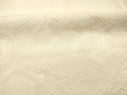 平和屋着物■長襦袢　袷　亀甲花地紋　正絹　逸品　DABH5994ya