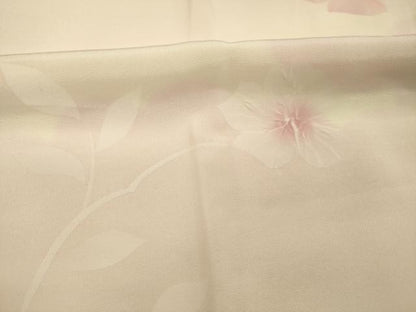 平和屋着物■長襦袢　袷　絞り　草花文　暈し染め　正絹　逸品　DABH5999ya