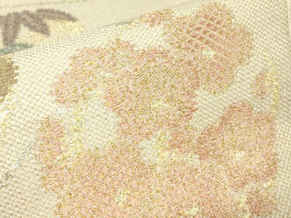 平和屋着物▼六通柄袋帯　松竹梅　金糸　正絹　逸品　DABH6006az