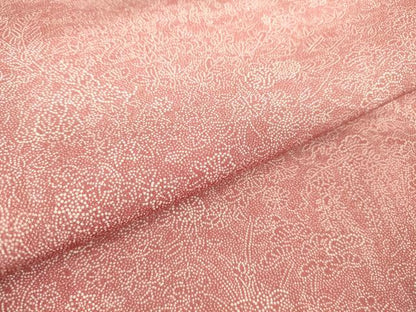 平和屋着物▽江戸小紋　単衣　花松楓文　正絹　逸品　DABH6094az