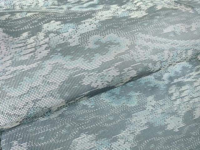 平和屋着物▽本場大島紬　単衣　流水松文　正絹　逸品　DABH6103az