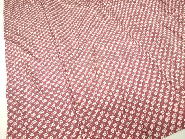平和屋着物▽江戸小紋　単衣　小花文　正絹　逸品　DABH6108az