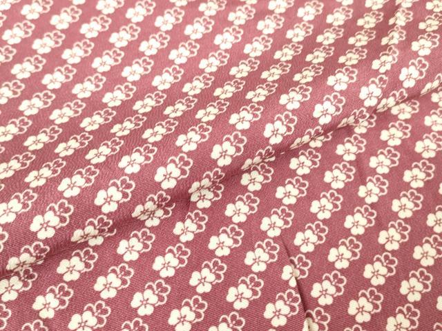 平和屋着物▽江戸小紋　単衣　小花文　正絹　逸品　DABH6108az