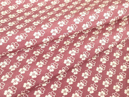 平和屋着物▽江戸小紋　単衣　小花文　正絹　逸品　DABH6108az