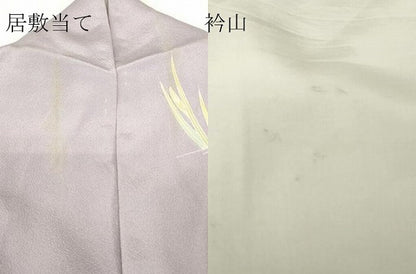平和屋着物▽訪問着　単衣　友禅　杜若　カキツバタ　正絹　逸品　DABH6134az